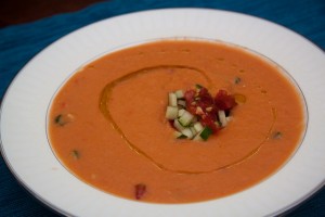 Gazpacho é um grande prato da cozinha espanhola