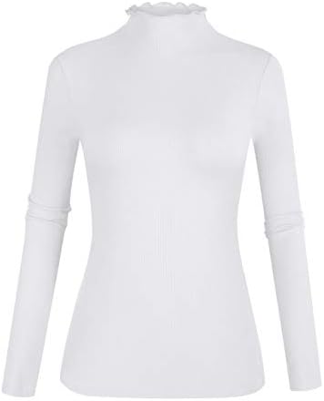 POPZONE Lettuce Trim Turtleneck: Stylish, Comfortable, and Versatile Tops!插图4