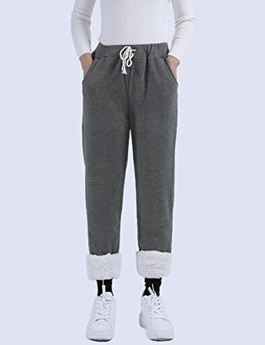 Cozy Up in Style: Yeokou Womens Sherpa Lined Sweatpants Review插图2