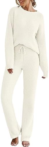 Snuggle Up in Style: MEROKEETY Womens Fuzzy Fleece Loungewear Review插图1