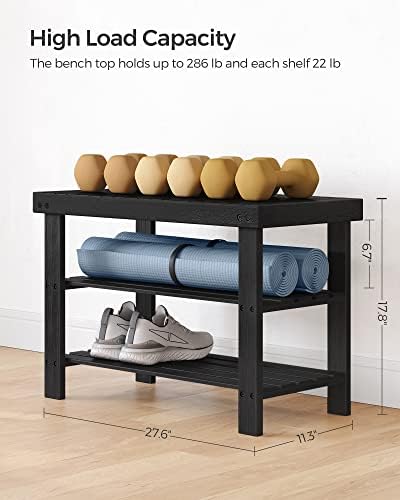 Neat Entry, Strong Support: Our Review of the SONGMICS Shoe Rack Bench插图5