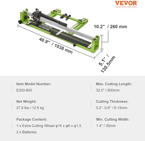 Tile Cutting Made Easy: VEVOR Tile Cutter Review – Smooth, Accurate, and Durable | 32 Inch Manual Cutter with Laser Guide插图3