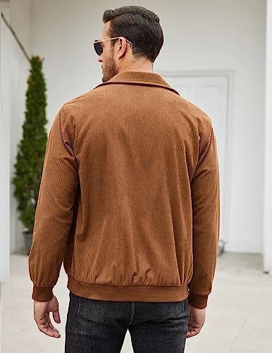 Review: COOFANDY Men’s Corduroy Bomber Jacket – Lightweight Vintage Coat插图1