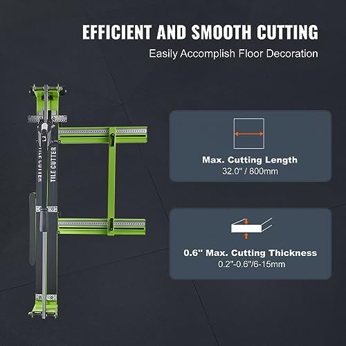 Tile Cutting Made Easy: VEVOR Tile Cutter Review – Smooth, Accurate, and Durable | 32 Inch Manual Cutter with Laser Guide插图1