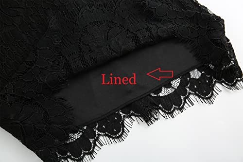 Gorgeous Lace Cocktail Dress Review: MSLG Women’s A Line Dress 910插图1