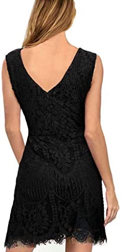 Gorgeous Lace Cocktail Dress Review: MSLG Women’s A Line Dress 910插图2