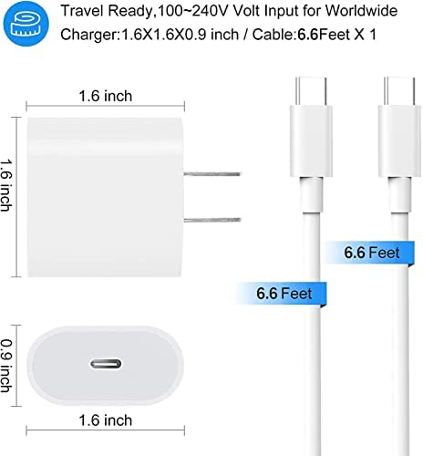 Ultimate Charging Power for Your iPhone & iPad: 20W USB C Fast Charger with 6.6ft Cable插图4