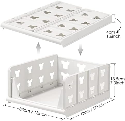 Organize Your Space with Hossejoy 4 Pack Closet Shelves!插图