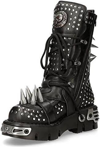 Our Review: New Rock Boots 1535-S1 – Metallic Black Leather with a Gothic Twist插图