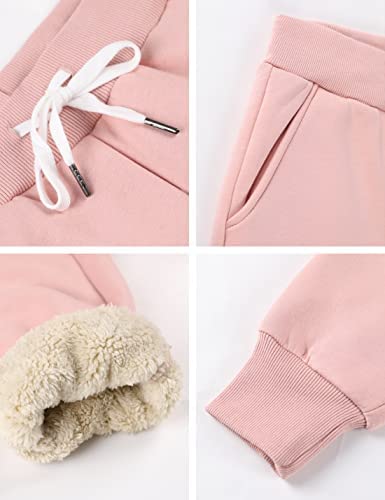 Trendy Winter Warmth: Yeokou Sherpa Lined Sweatpants for Women – Comfy and Cozy Fleeced Joggers!插图5