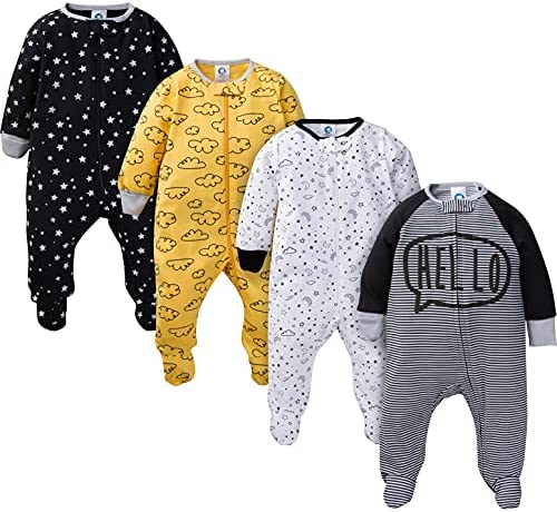 Cozy and Cute: Gerber Baby Boys 4 Pack Sleep ‘N Play Footie Review插图