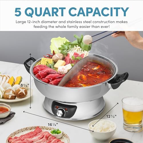 Double the Flavor, Double the Fun: Aroma Housewares Shabu Hot Pot Review插图4