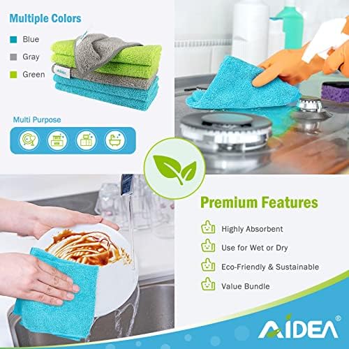 Sparkling Reviews: AIDEA Microfiber Cleaning Cloths-8PK Analysis插图