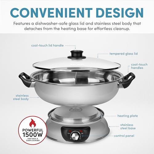 Double the Flavor, Double the Fun: Aroma Housewares Shabu Hot Pot Review插图3