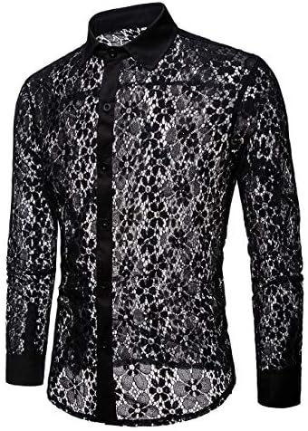 REVIEWS: Invachi Men’s Sexy Lace See Through Shirts – Fashionably Charming & Comfortably Stylish插图6