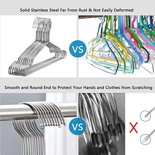 Rave Review: Fayleeko Stainless Steel Coat Hangers (10 Pack)插图6