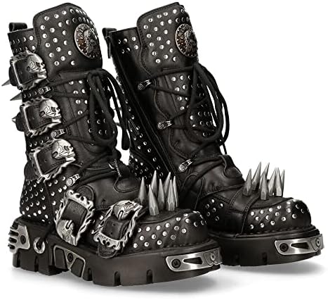 Our Review: New Rock Boots 1535-S1 – Metallic Black Leather with a Gothic Twist插图3